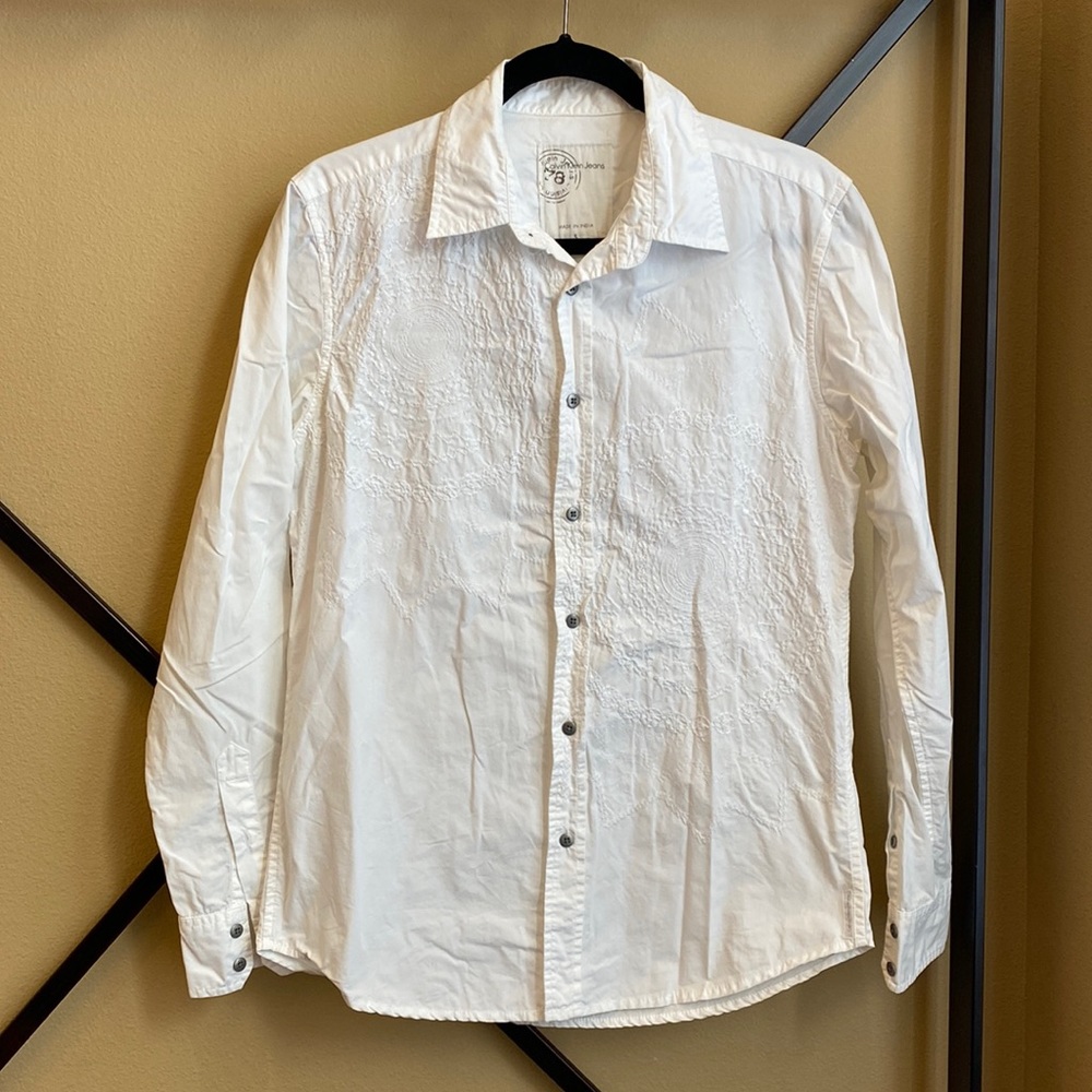 Calvin Klein embroidered button down shirt